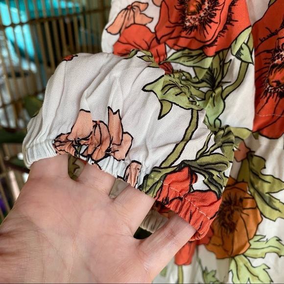 SOLD Label of Love Floral Mini V-neck Dress Size XL Tropical Summer Coastal - Picture 7 of 10